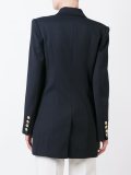 structured shoulder military coat