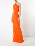 single shoulder maxi dress