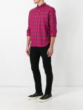checked print shirt
