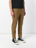 elasticated tapered trousers