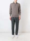 buttoned collar jumper