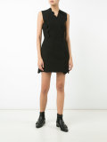 scalloped wrap dress 