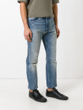distressed cropped jeans