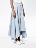 button-down midi skirt