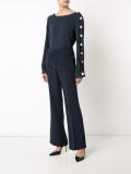 long flared trousers