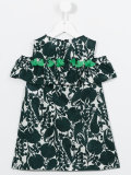 tassel trim printed dress