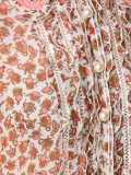 bandana collar sheer shirt
