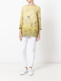 floral print tunic blouse