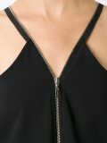 zip detail blouse