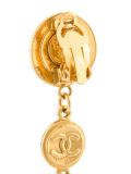 coin drop clip-on earrings