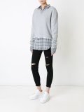 destroyed cropped sweatshirt