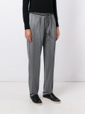 striped waistband track pants