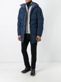 logo patch padded jacket