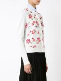 embroidered flowers cardigan 