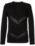pointelle chevron jumper