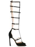 tall caged sandals