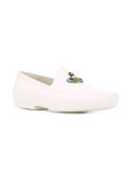 logo plaque loafers