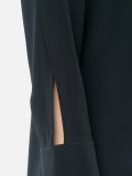 slit round neck dress
