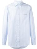 button down collar striped Oxford shirt