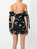 strappy sleeves playsuit