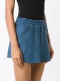 leather skort