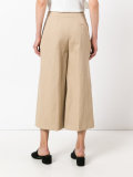 flared cropped trousers