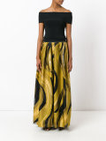 printed pleated skirt 