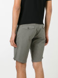 shorts with button fastening rear pockets