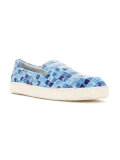 tile print slip-ons