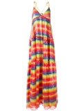 sequin embellished rainbow dress