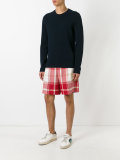 checked shorts