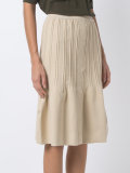 pleated A line skirt