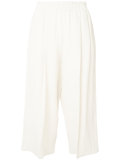 cropped linen trousers 