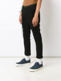 dropped crotch cropped jeans