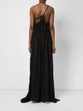 pleated maxi dress