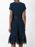 cut-off detailing flared dress