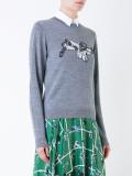 intarsia detail jumper