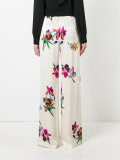 floral wide leg pants 