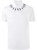 bolt print polo shirt 