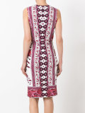 rose print shift dress