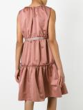 tiered gathered dress