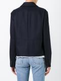 single breasted cropped jacket
