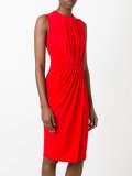 draped detail evening dress