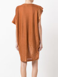 sparkly knit asymmetric dress