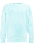 perforated detail sweatshirt