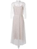 lace pleated dress