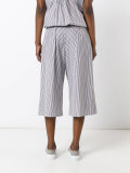 striped cropped trousers