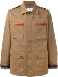 embroidered trim field jacket 