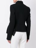 double-breasted draped jacket