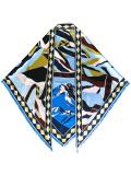 mountain scenery print scarf